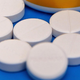 Tablets of acetaminophen. The drug is called paracetamol in most parts of the world.